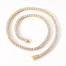 Load image into Gallery viewer, CZ Tennis Chain – Yellow Gold