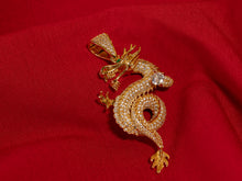 Load image into Gallery viewer, DRAGON PENDANT IN WHITE & YELLOW GOLD