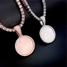 Load image into Gallery viewer, .925 Sterling Silver With Moissanite VVS Memory Photo Pendant