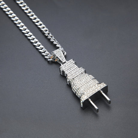 PLUG PLUGIN TRAP PENDANT IN 18K YELLOW GOLD
