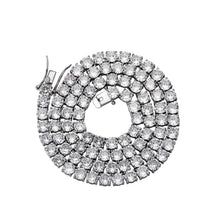 Load image into Gallery viewer, Moissanite Tennis Chain or Bracelet In 925 Sterling Silver 5mm