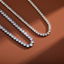 Load image into Gallery viewer, Moissanite Tennis Chain or Bracelet In 925 Sterling Silver 5mm