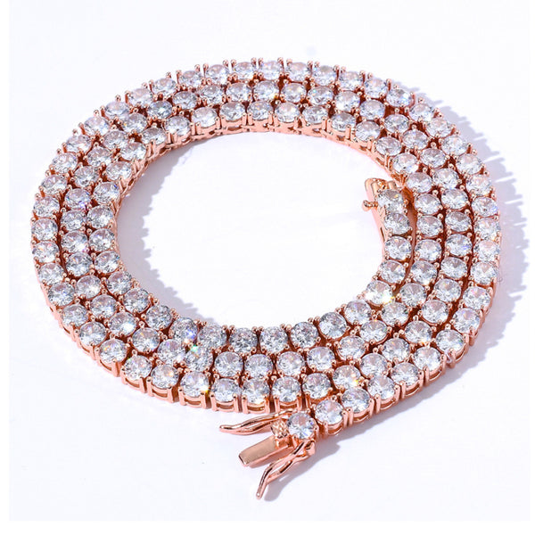 CZ Tennis Chain – Rose Gold