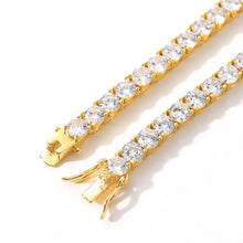 Load image into Gallery viewer, CZ Tennis Chain – Yellow Gold
