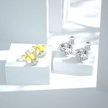 Load image into Gallery viewer, .925 Sterling Silver 0.5-1 Carat Moissanite Stud Earrings Pair
