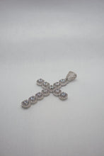 Load image into Gallery viewer, DIAMOND GEMSTONE CROSS IN WHITE GOLD - Shop Radiant Ice
