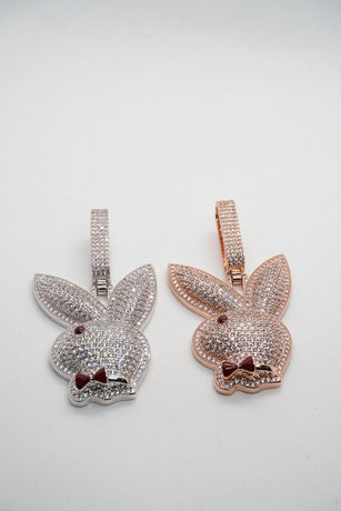 BUNNY PENDANT IN 18K WHITE/ROSE GOLD - Shop Radiant Ice