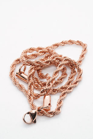 ROSE GOLD ROPE CHAIN (3MM) - Shop Radiant Ice