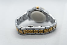 Load image into Gallery viewer, Two-Tone Iced Baguette Watch – Yellow/White Gold Finish

