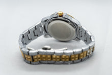 Load image into Gallery viewer, Two-Tone Iced Baguette Watch – Yellow/White Gold Finish
