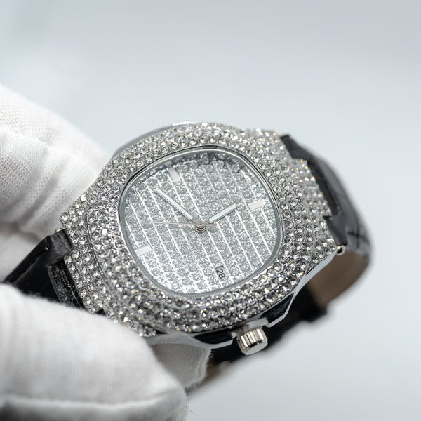 Radiant Ice CZ Bezel Watch
