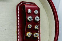 Load image into Gallery viewer, .925 Sterling Silver 0.5-1 Carat Moissanite Stud Earrings Pair
