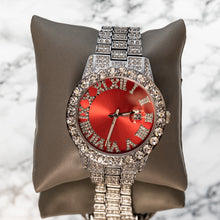 Load image into Gallery viewer, Iced Roman Dial Watch - Gold Plated
