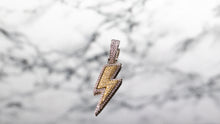 Load image into Gallery viewer, Iced Lightning Bolt Pendant
