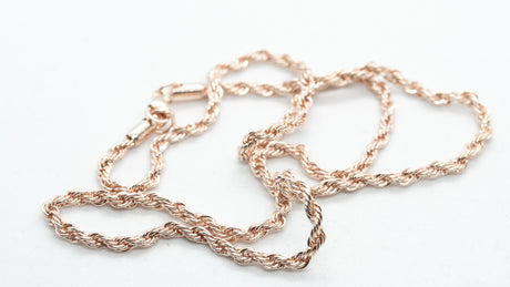 PALE ROSE GOLD ROPE CHAIN (3MM)