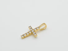 Load image into Gallery viewer, Iced Cross Pendant - Gold Plated
