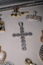 Load image into Gallery viewer, DIAMOND GEMSTONE CROSS IN WHITE GOLD - Shop Radiant Ice

