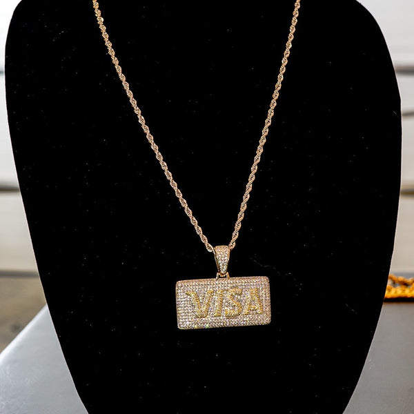 Pavé Credit Card Pendant