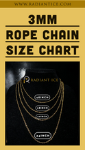 Load image into Gallery viewer, 3MM Rope Chain – Gold
