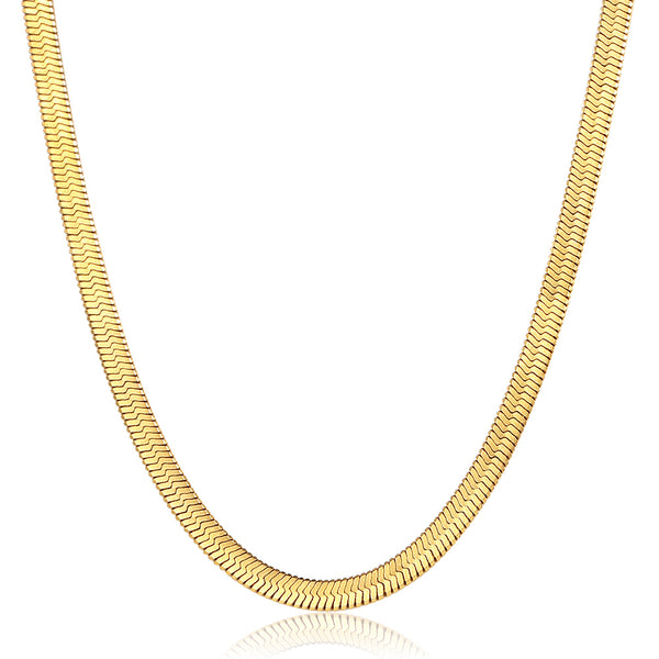 Herringbone Chain – Gold