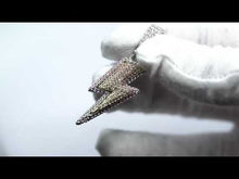 Load and play video in Gallery viewer, Iced Lightning Bolt Pendant
