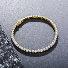Load image into Gallery viewer, Moissanite Tennis Chain or Bracelet In 925 Sterling Silver 3mm
