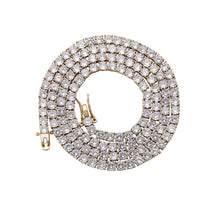 Load image into Gallery viewer, Moissanite Tennis Chain or Bracelet In 925 Sterling Silver 5mm
