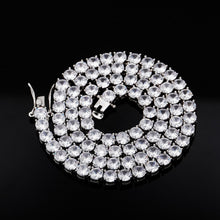 Load image into Gallery viewer, Moissanite Tennis Chain or Bracelet In 925 Sterling Silver 5mm
